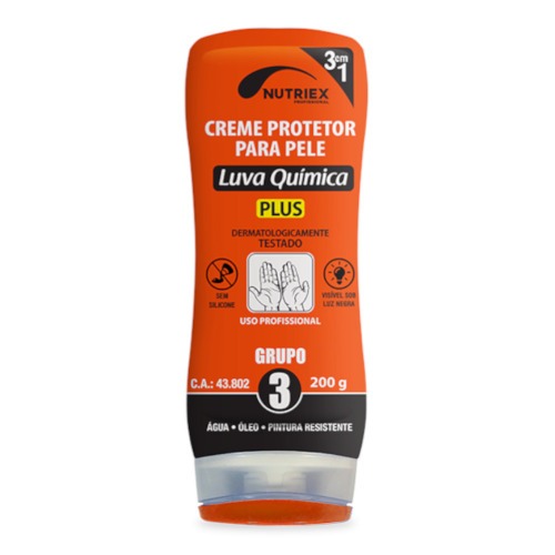 Creme protetor para a pele Luva qu�mica gr3 - 200g