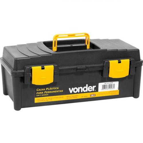Caixa plástica para ferramentas com 1 bandeja - VD 4038 Caixa plástica para ferramentas com 1 bandeja - VD 4038
