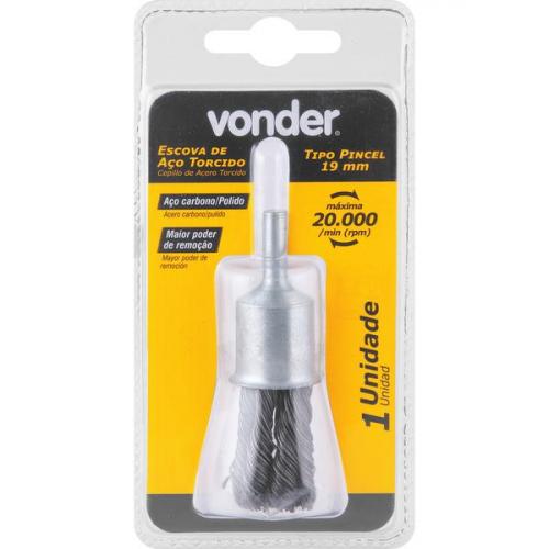 Escova de a�o torcido tipo pincel 19 mm