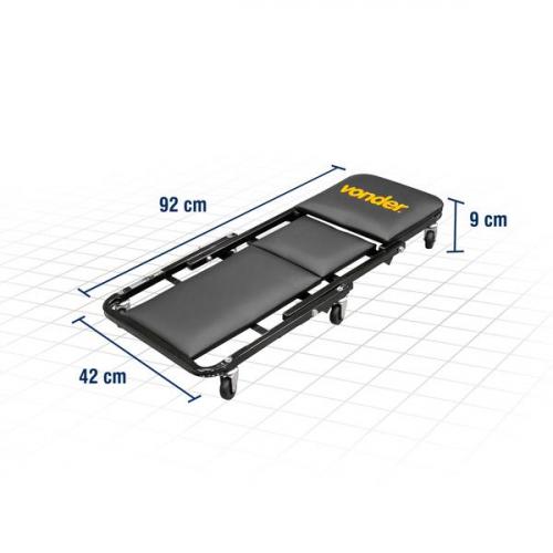Carrinho esteira/banqueta para mec�nico 92 cm 110 kg 2 em 1 