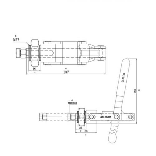 Grampo de aperto r�pido torpedo GTPV 300 
