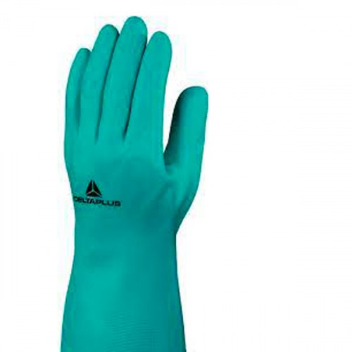 Luva de látex nitrílica flocada 40 cm M/G - NITREX VE840 Luva de látex nitrílica flocada 40 cm M/G - NITREX VE840