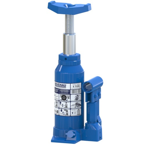 Macaco hidr�ulico tipo garrafa capacidade de 5 Toneladas - MT 5