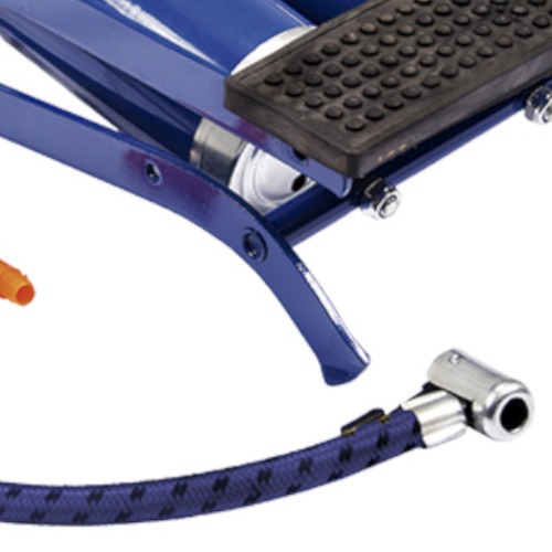 Bomba de ar com tanque duplo e pedal para encher pneus - 8898 