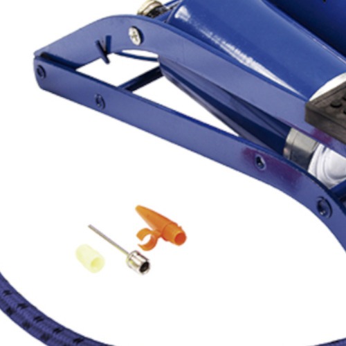 Bomba de ar com tanque duplo e pedal para encher pneus - 8898 