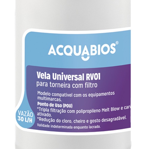 Refil vela universal para torneira com filtro acqua bella/vitale - RV01 