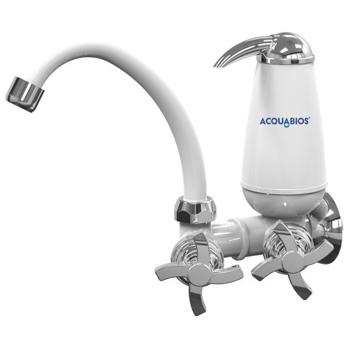 Torneira com filtro bica m�vel de parede quadriseta - Acqua E05