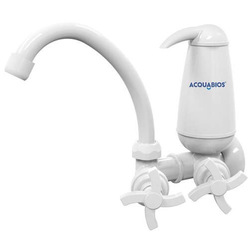 Torneira com filtro bica m�vel de parede quadriseta - Acqua E05