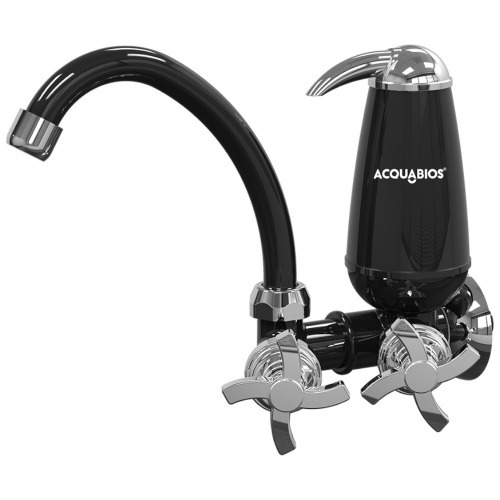 Torneira com filtro bica móvel de parede quadriseta - Acqua E05 Torneira com filtro bica móvel de parede quadriseta - Acqua E05