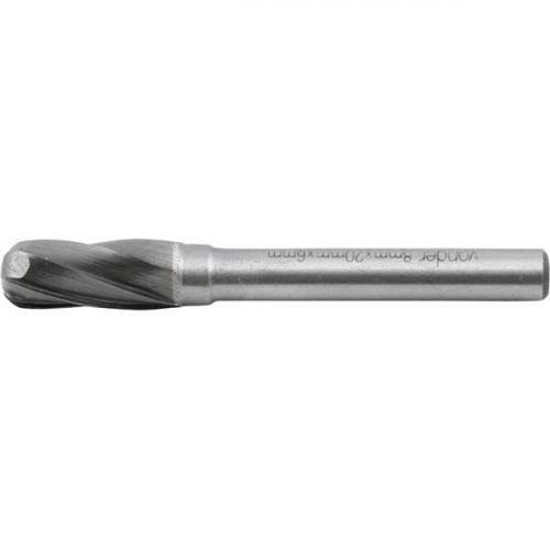 Lima rotativa abaulada para alum�nio 8 x 20 mm com haste 6 mm 