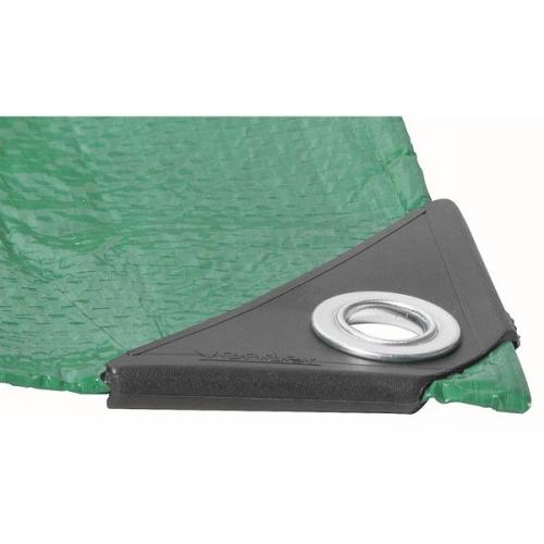 Lona de polietileno verde 2 m x 2 m - 61.32.022.000