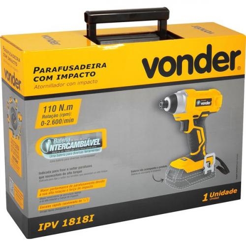 Parafusadeira de impacto �? 18 volts Sem bateria - IPV 1818I