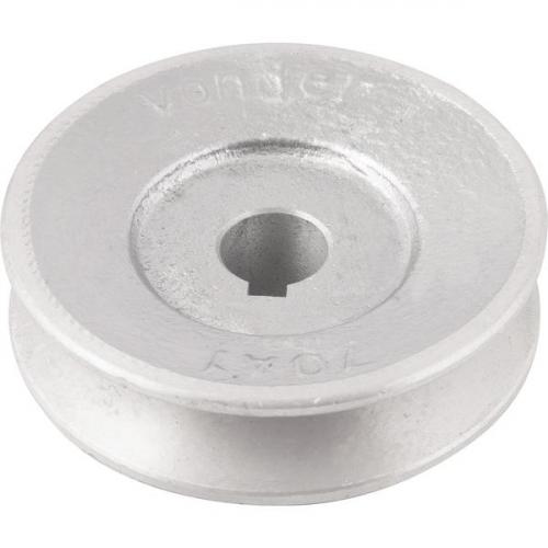 Polia de alum�nio 1 canal perfil A 70 mm com furo de 14 mm - 66.77.014.070