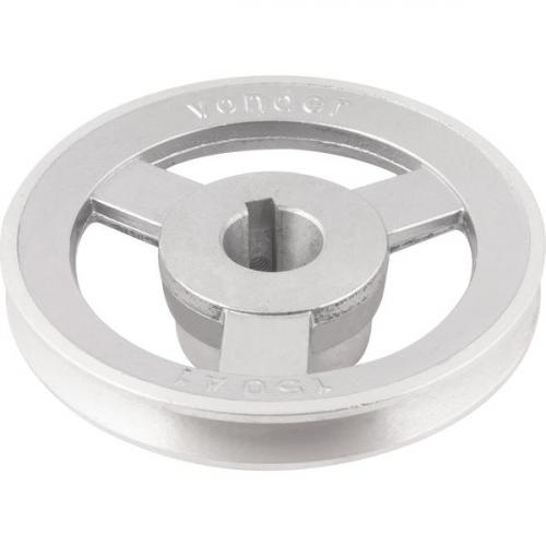 Polia de alum�nio 1 canal perfil A 150 mm com furo de 28 mm - 6677028150