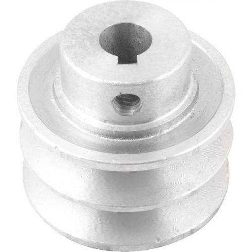 Polia de alum�nio 2 canais perfil A 60 mm com furo de 14 mm - 6677114060