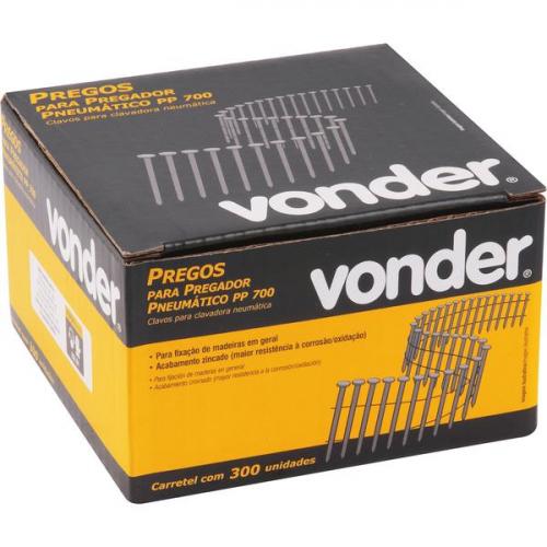 Prego anelado 2,5 X 50 mm carretel com 300 pe�as para o pregador PP 700 