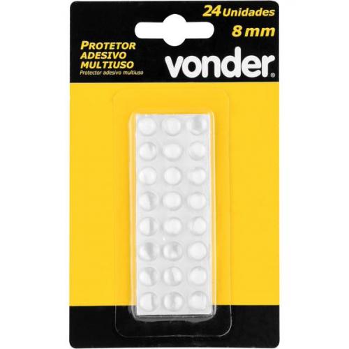 Protetor adesivo multiuso 8 mm com 24 pe�as 