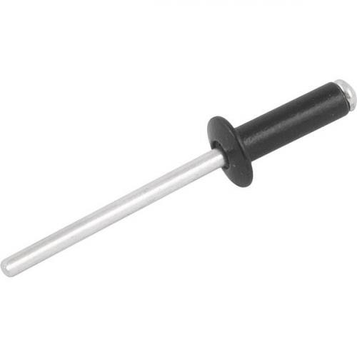 Rebite de repuxo 3,2 mm x 6 mm preto com 100 pe�as 