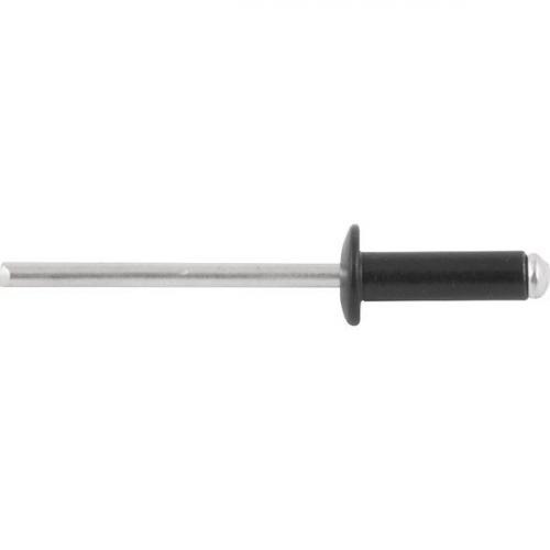 Rebite de repuxo 3,2 mm x 6 mm preto com 100 pe�as 