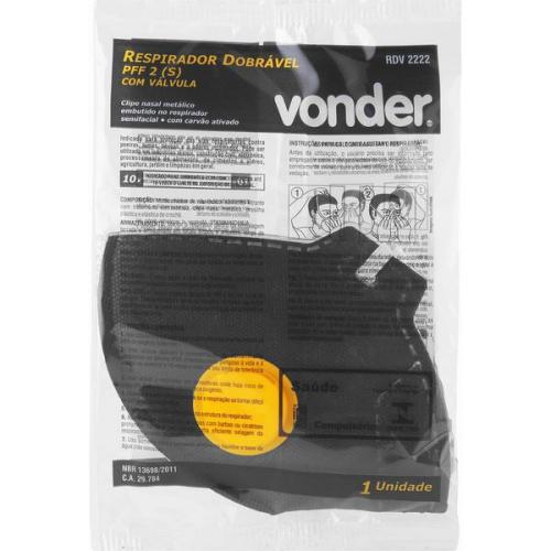Máscara de proteção com carvão ativado com válvula PFF2 RDV 2222 - 70.48.222.220 Máscara de proteção com carvão ativado com válvula PFF2 RDV 2222 - 70.48.222.220