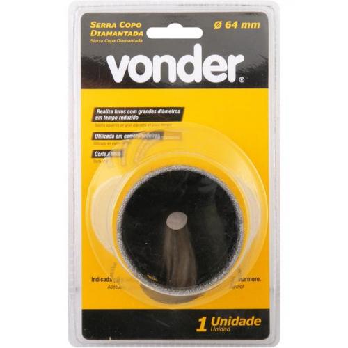 Serra copo diamantada 64 mm para esmerilhadeira - 36.17.200.064