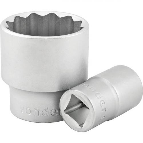 Soquete estriado 38 mm encaixe 3/4 Soquete estriado 38 mm encaixe 3/4