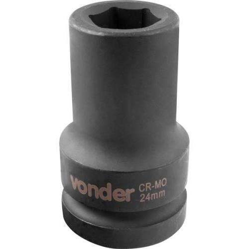 Soquete sextavado de impacto longo 24 mm encaixe 1