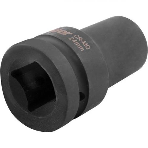 Soquete sextavado de impacto longo 24 mm encaixe 1