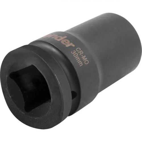 Soquete sextavado de impacto longo 30 mm encaixe 1
