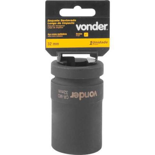 Soquete sextavado de impacto longo 32 mm encaixe 1 Soquete sextavado de impacto longo 32 mm encaixe 1