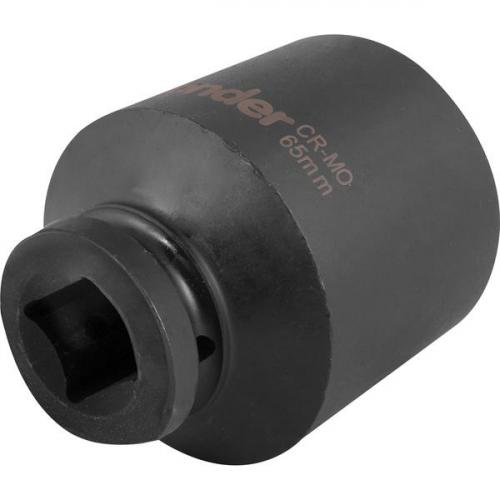 Soquete sextavado de impacto longo 65 mm encaixe 1