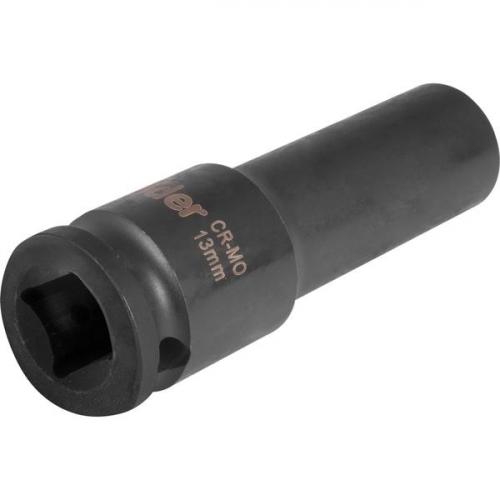 Soquete sextavado de impacto longo 13 mm encaixe 1/2