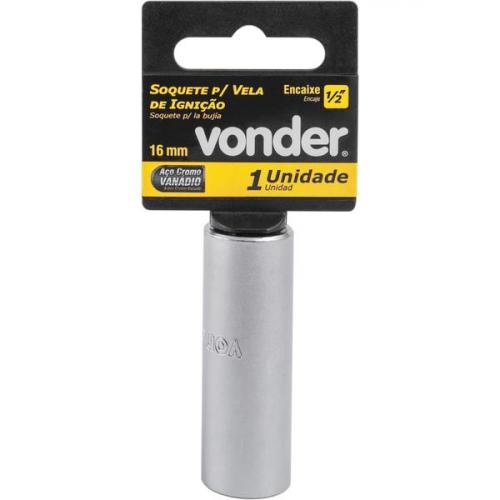 Soquete para vela de igni��o 16 mm encaixe 1/2