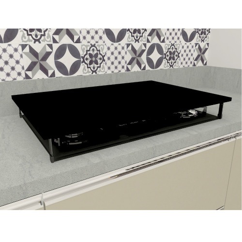 Tampa para cooktop 5 bocas 76 x 52 x 9,6 cm MDF Tampa para cooktop 5 bocas 76 x 52 x 9,6 cm MDF
