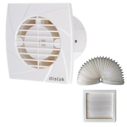 Exaustor axial para banheiro di�metro de 100 mm com grade e duto - VF-B4-1  110V