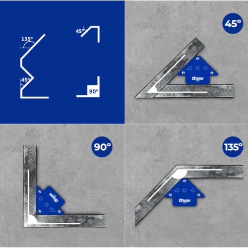 Esquadro magn�tico para solda capacidade 12 Kg