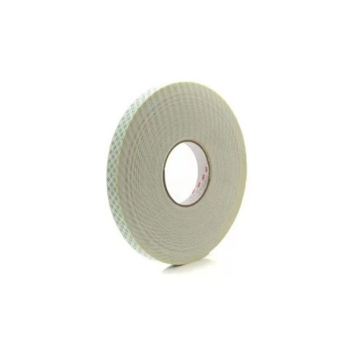 Fita adesiva dupla face espuma 19 mm x 20 metros PU branca - 4026