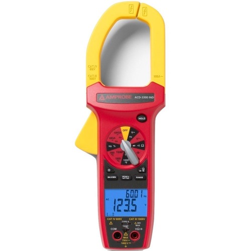 Alicate Amper�metro digital True Rms CAT IV 600V - ACD-3300