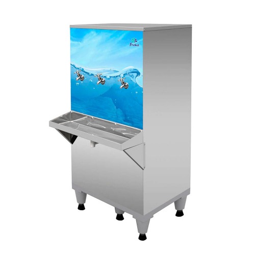 Bebedouro industrial de coluna 100 litros em a�o inox - B100  110V