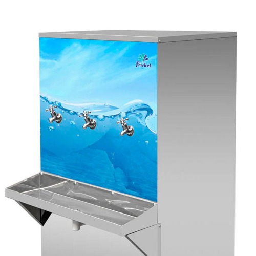 Bebedouro industrial de coluna 100 litros em a�o inox - B100  110V
