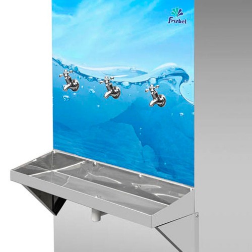 Bebedouro industrial de coluna 100 litros em a�o inox - B100  110V