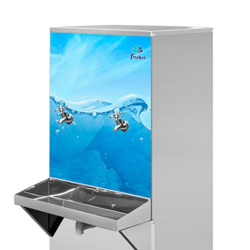 Bebedouro industrial de coluna 50 litros em a�o inox - B50  110V