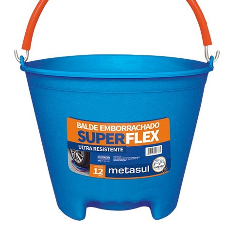 Balde emborrachado 12 litros ultra resistente - Superflex