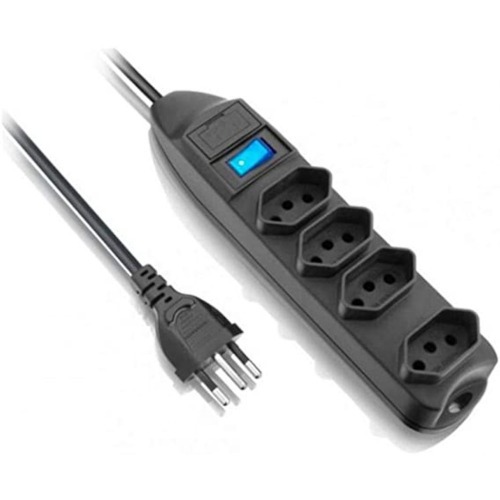 Filtro de linha 4 tomadas 1,5 metros 10A  110V/220V