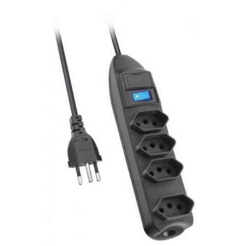 Filtro de linha 4 tomadas 1,5 metros 10A  110V/220V