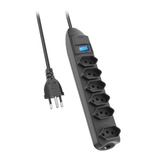 Filtro de linha 6 tomadas 1,5 metros 10A   110V/220V