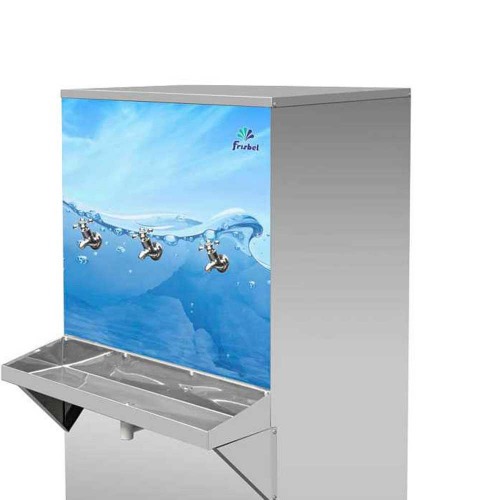 Bebedouro industrial de coluna 100 litros em aço inox - B100 220V Bebedouro industrial de coluna 100 litros em aço inox - B100 220V