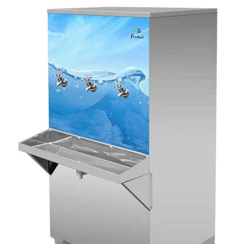 Bebedouro industrial de coluna 100 litros em aço inox - B100 220V Bebedouro industrial de coluna 100 litros em aço inox - B100 220V