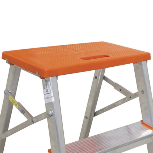 Escada banqueta de alum�nio 2 degraus + patamar - ESC0071