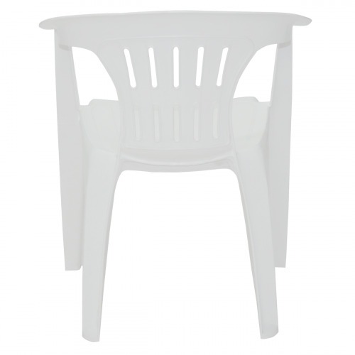 Cadeira pl�stica com bra�os branca - Atalaia